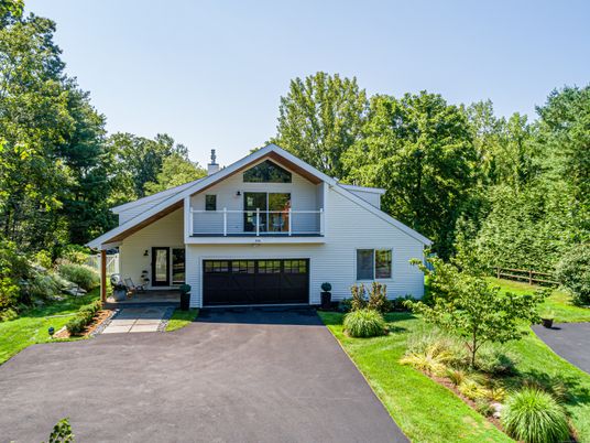 Attached, Backyard, Exterior, Facade, Farmhouse