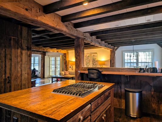 Interior, Kitchen, Wooden Beams
