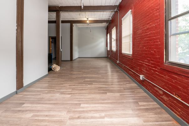 Interior, Stone Walls, Wood Texture Flooring