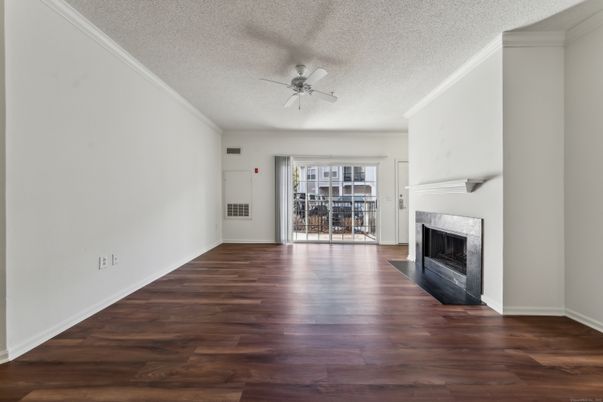 Empty room, Fireplace, Interior, Wood Texture Flooring