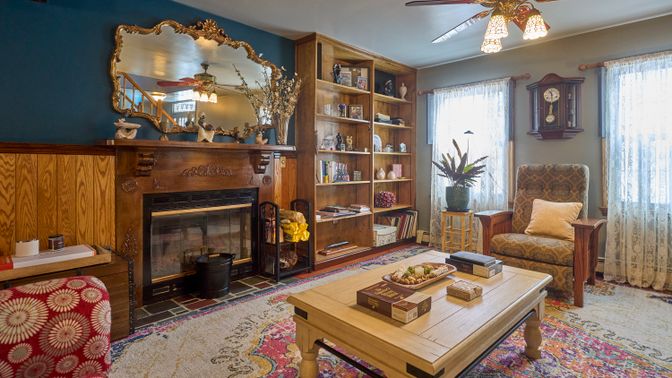 Fireplace, Interior, Living room