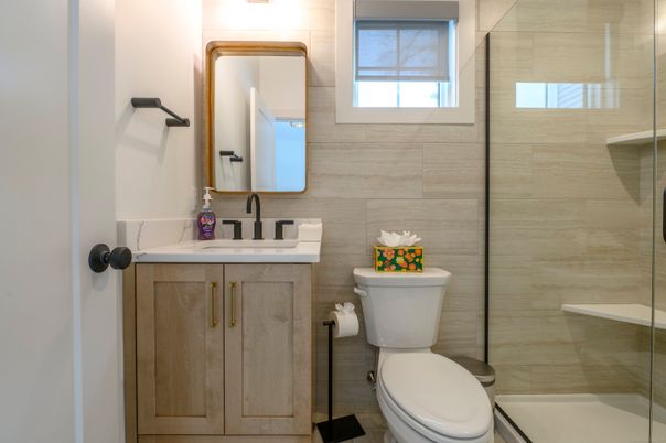 Bathroom, Glass Shower, Interior
