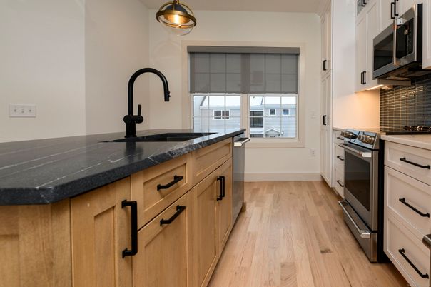 Interior, Kitchen, Wood Texture Flooring