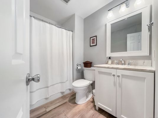 Bathroom, Interior, Wood Texture Flooring