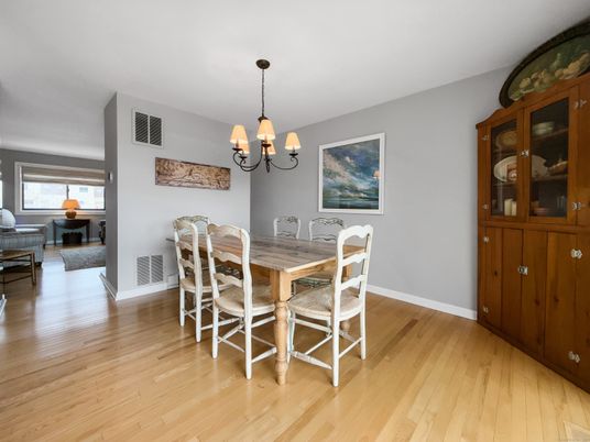 Chandelier, Dining room, Interior, Piano, Wood Texture Flooring