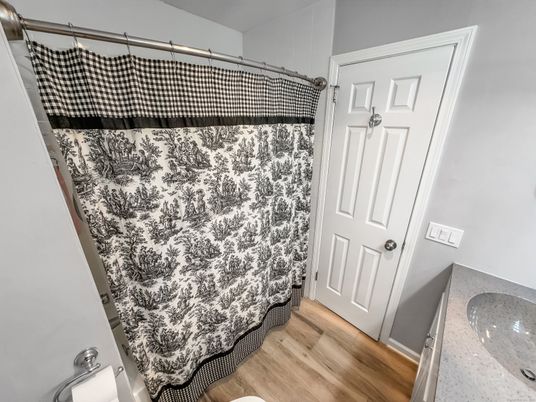 Bathroom, Interior, Wood Texture Flooring