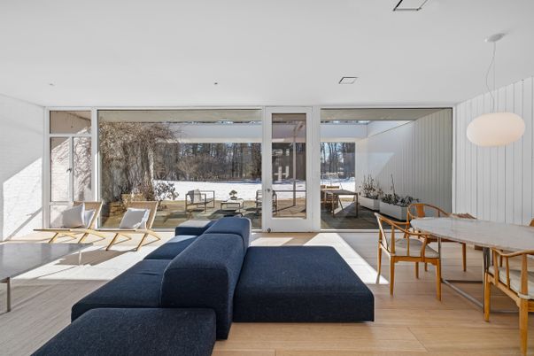 Dining room, Interior, Living room, Pendant Lights, Wood Texture Flooring