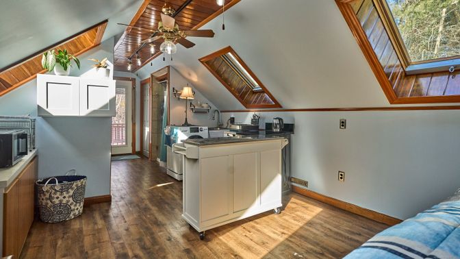 Interior, Kitchen, Wood Texture Flooring