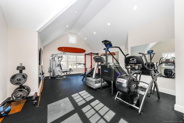 Fitness Equipment, Gym, Interior, Recessed Lighting