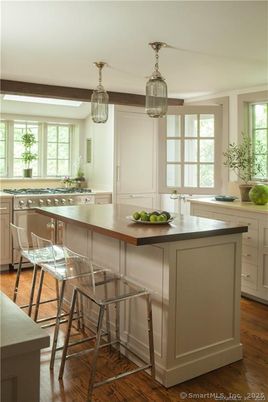 Interior, Kitchen, Pendant Lights, Stainless Steel Appliances, Wood Texture Flooring