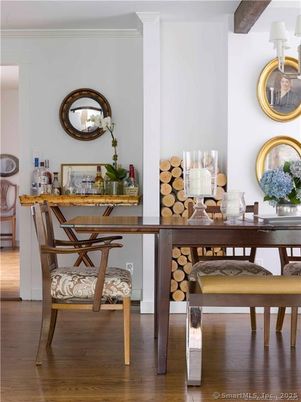 Dining room, Interior, Wooden Beams, Wood Texture Flooring
