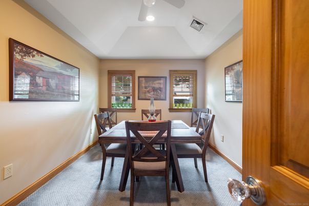 Dining room, Interior, Recessed Lighting