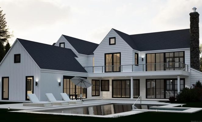 Exterior, Facade, Pool, Farmhouse