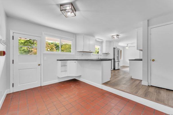Interior, Kitchen, Wood Texture Flooring