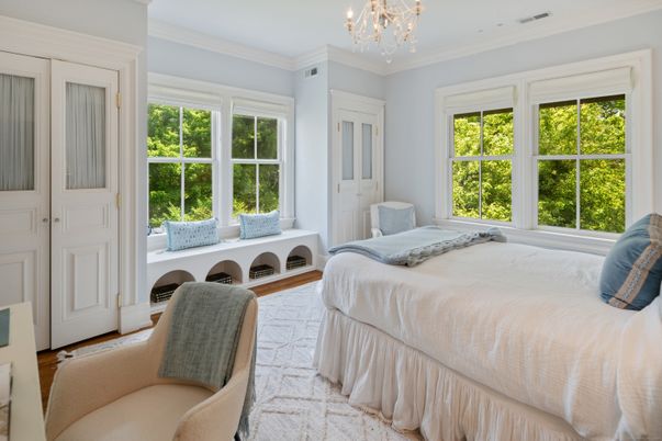 Bedroom, Chandelier, Interior