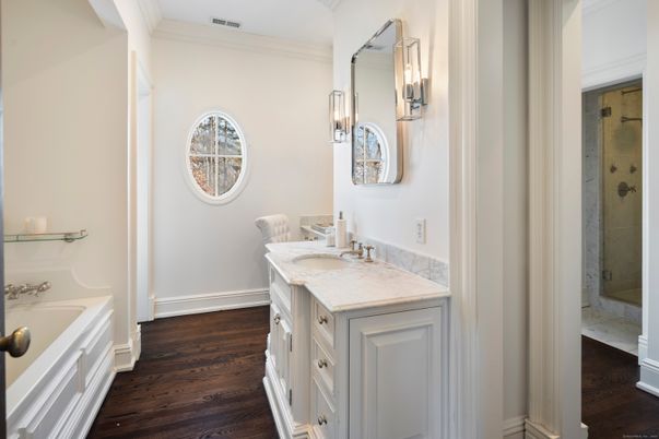 Bathroom, Interior, Wood Texture Flooring