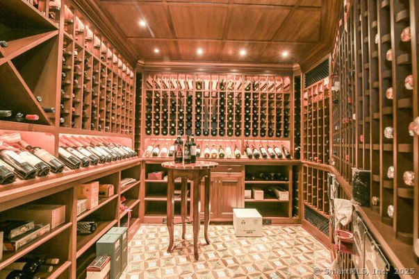 Interior, Recessed Lighting, Wine Storage, Wooden Ceilings