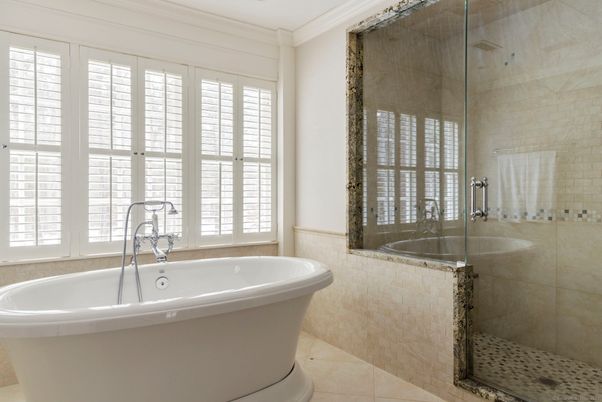 Bathroom, Free Standing Baths, Glass Shower, Interior