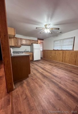 Interior, Kitchen, Wood Texture Flooring
