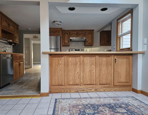 Interior, Kitchen, Recessed Lighting, Stainless Steel Appliances