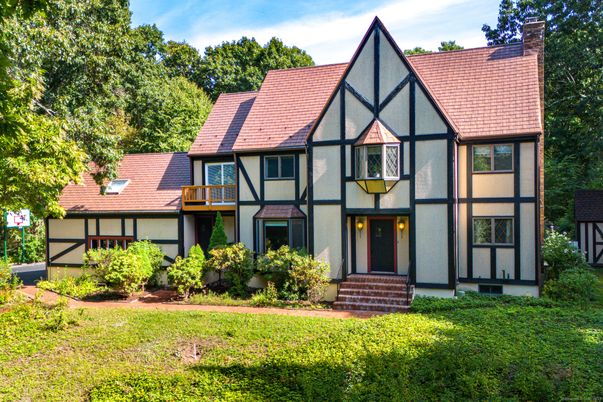 Backyard, Exterior, Facade, Tudor Revival