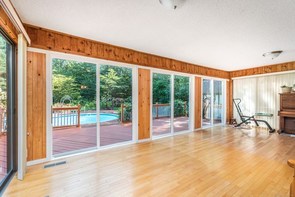 Interior, Pool, Wood Texture Flooring, Wooden Walls