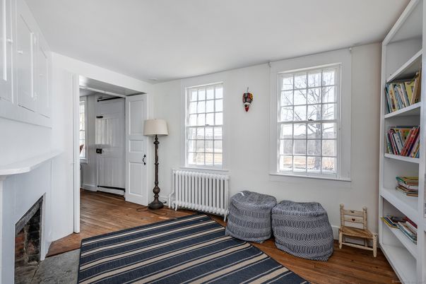 Fireplace, Interior, Wood Texture Flooring