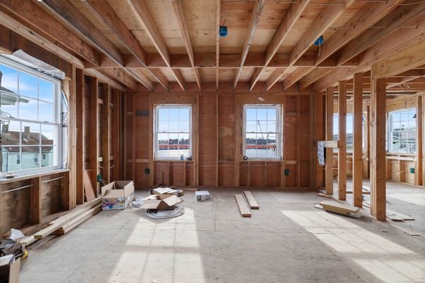 Empty room, Interior, Wooden Beams, Wooden Ceilings, Wooden Walls