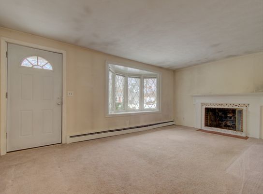 Empty room, Fireplace, Interior