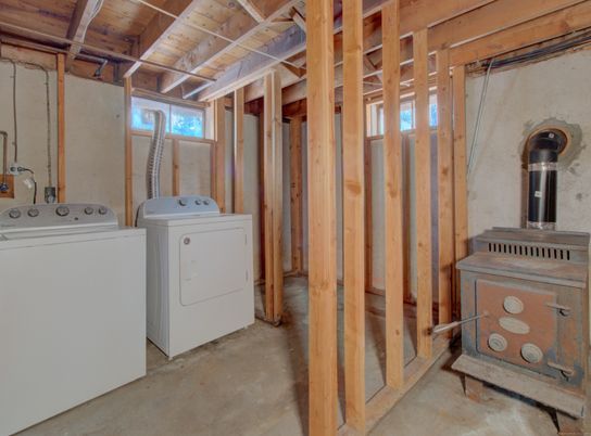 Interior, Utility Closets, Washer, Wooden Beams, Wooden Ceilings