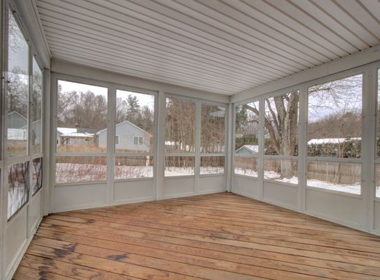 Empty room, Interior, Sun Room, Wood Texture Flooring