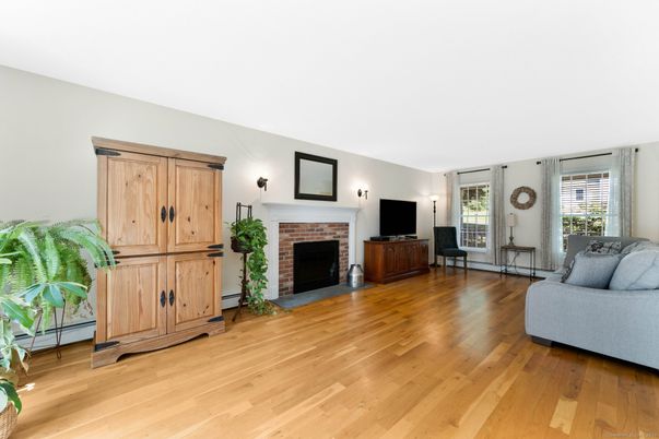 Fireplace, Interior, Wood Texture Flooring
