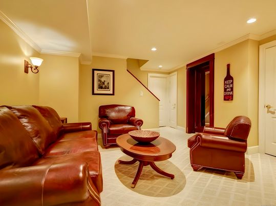 Interior, Living room, Recessed Lighting