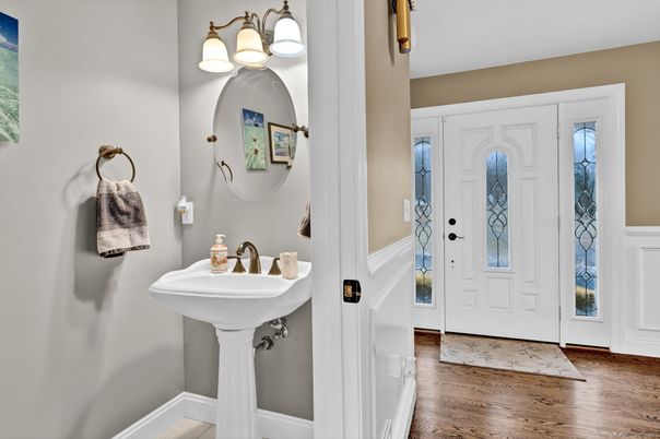 Bathroom, Interior, Wood Texture Flooring
