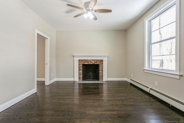 Empty room, Fireplace, Interior, Wood Texture Flooring