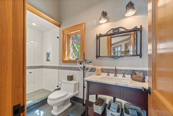 Bathroom, Glass Shower, Interior