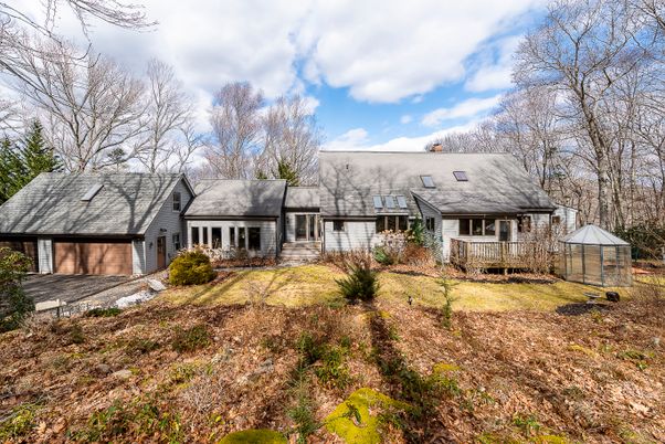 Attached, Backyard, Exterior, Facade, Cape Cod