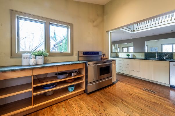 Interior, Kitchen, Wood Texture Flooring