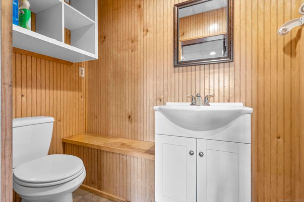 Bathroom, Interior, Wooden Walls