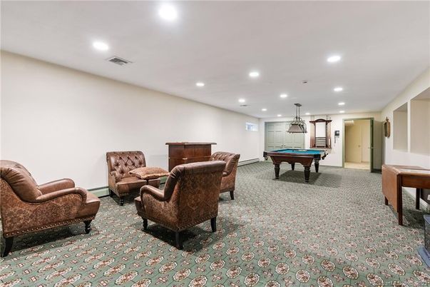 Billiard Table, Game Room, Interior, Pendant Lights, Recessed Lighting