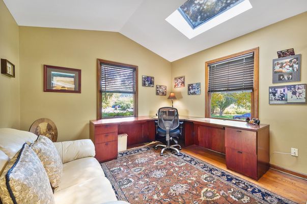 Home Office, Interior, Wood Texture Flooring
