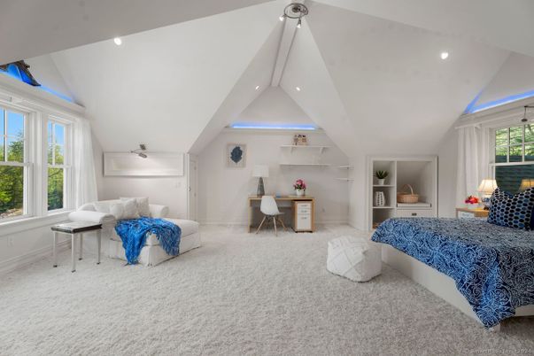 Bedroom, Home Office, Interior, Recessed Lighting