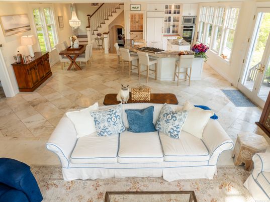 Dining room, Interior, Kitchen, Living room, Pendant Lights, Stainless Steel Appliances