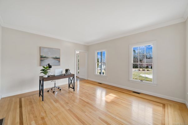 Home Office, Interior, Wood Texture Flooring