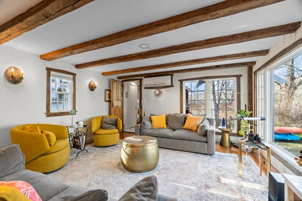 Interior, Living room, Wooden Beams