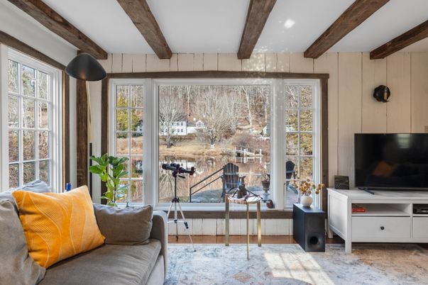 Interior, Recessed Lighting, Wooden Beams