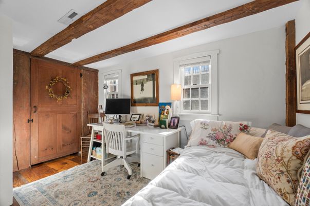 Home Office, Interior, Wooden Beams, Wood Texture Flooring