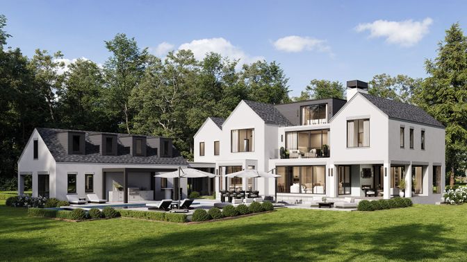 Backyard, Exterior, Facade, Farmhouse