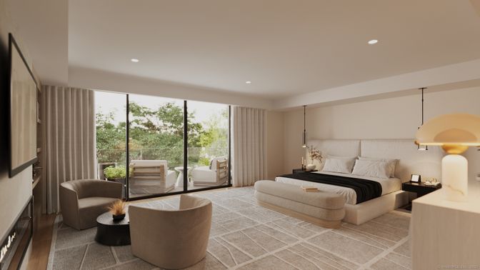 Bedroom, Interior, Pendant Lights, Recessed Lighting