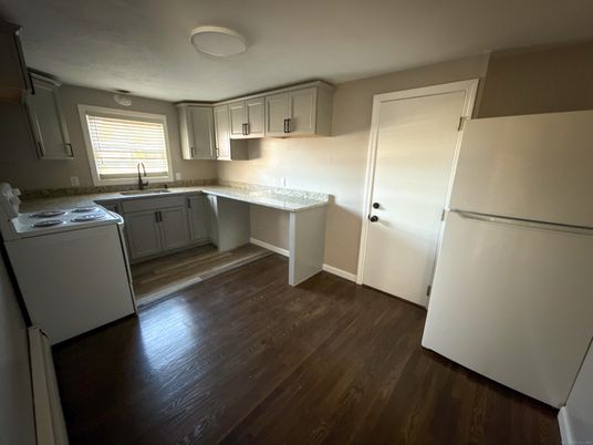 Interior, Kitchen, Wood Texture Flooring